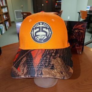 NHL Minnesota Wild 25th Anniversary Strapback Blaze Orange Hunt Camo Hat Cap
